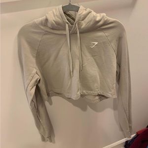 Gym shark cropped hoodie